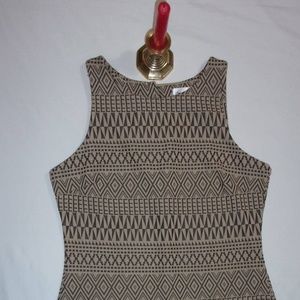 Emerald Sundae Large Cream and Black Sleeveless